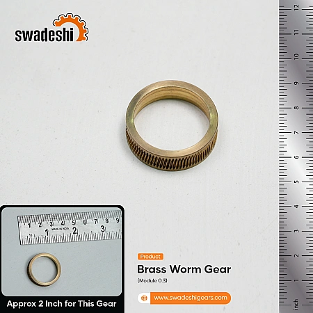 Brass Worm Gears Gear Manufacturer in India